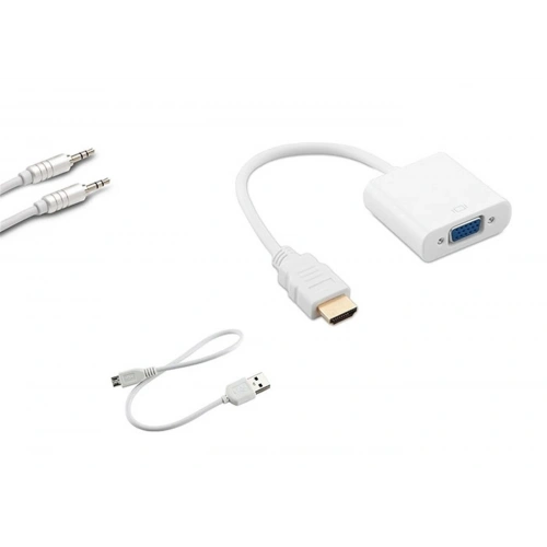 S-link Sl-hvs13 Hdmı Erkek To Vga Dişi + Audio Micro Usb Çevirici