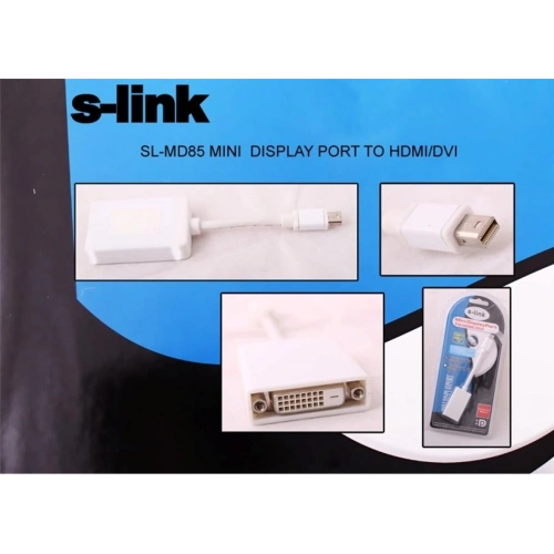 S-link Sl-md85 Mini Display Erkek To Dvı 24+5 Çevirici