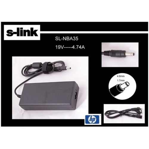 S-link Sl-nba35 19v 4.74a 4.8-1.7 Bullet Notebook Adaptörü