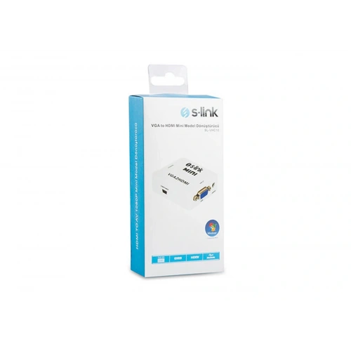 S-link Sl-vhc10 Vga To Hdmı Mini Model Dönüştürücü