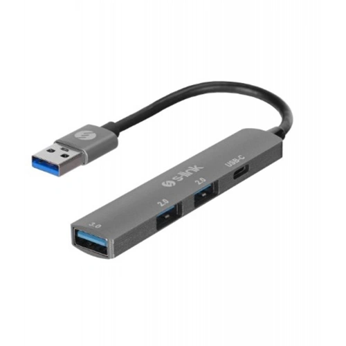 S-link Sw-u333 3-usb 2.0, 1-usb 3.0 Usb Metal Usb Hub