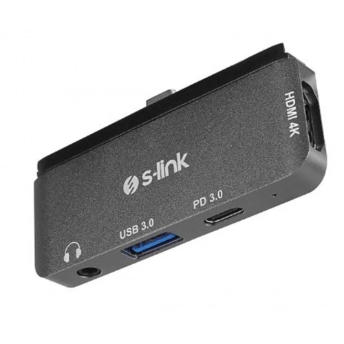 S-link Swv-usbc035 Type-c To Hdmı + Pd + Usb 3.0 3.5mm Aux Port Çevirici Adaptör