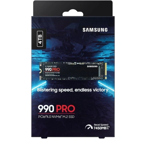 Samsung 4tb 990 Pro 7450-6900mb-s M.2 Nvme Mz-v9p4t0bw Ssd Disk