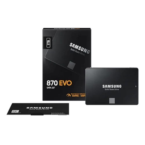 SAMSUNG MZ-77E1T0BW 870 EVO 1TB 560/530, 2,5" SATA SSD (Türkiye Distribütörü Garantili)