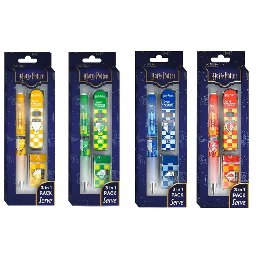 Serve Deep Harry Potter Damalı 3 Lu Set 12 Lı Stn Sv-deep3sethpdm-12krs