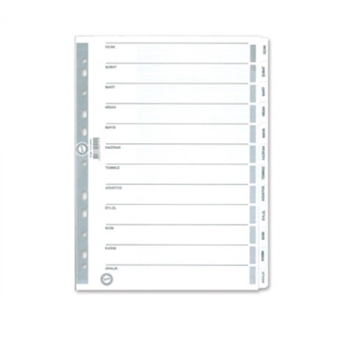 Serve Seperatör Aylar Kağıt A4 Sv5329