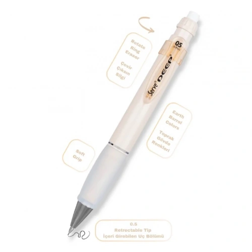 Serve Versatil Kalem Deep 0.5 MM Fildişi SV-DEEP-05-FD