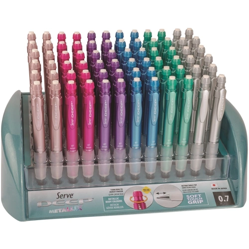 Serve Versatil Kalem Deep 0.7 Mm Desenli Metalik 72 Li