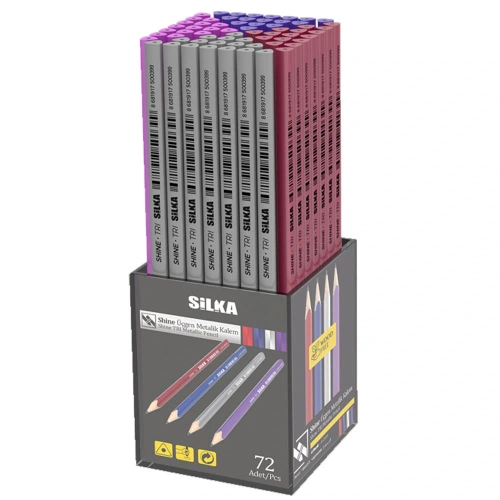 Silka Kurşun Kalem Shıne Metalik Üçgen 72 Li Kl1.tsm-72