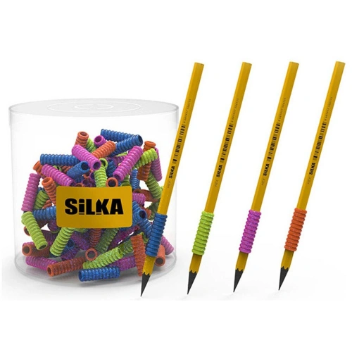 Silka Simli Spiral Kalem Tutma Aparatı 4 Renk 72 Li Art.35s