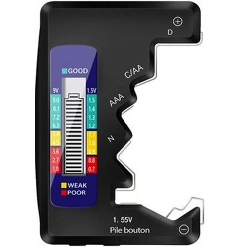 Sline M-005 Pil Test Cihazı 9V, 1.5V, AA, AAA, N Tipi Pil Testi