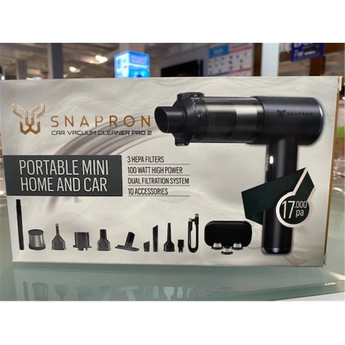 Snapron Snv-3001 17000pa 2000mah 15in1 Güçlü Vakum Ve Üflemeli Şarjlı Katlanabilir Araç Süpürgesi