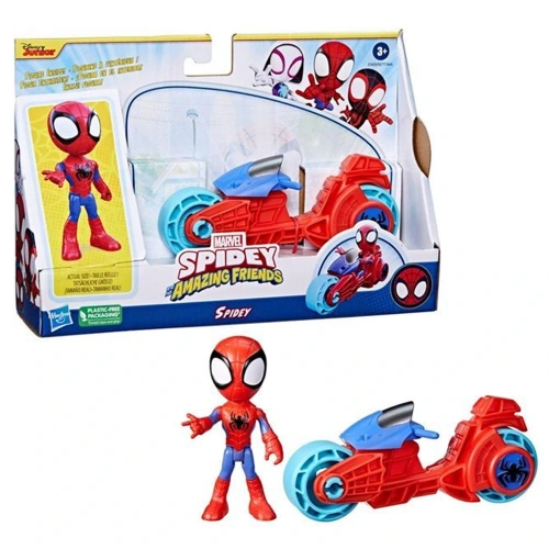 Spider And Hıs Amazıng Frıends Motorsiklet Ve Figür Spidey F6777-f7459