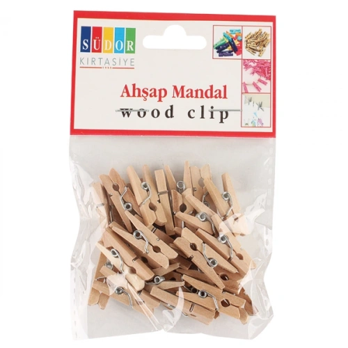 Südor Ahşap Mandal Küçük 30 Lu Bs100