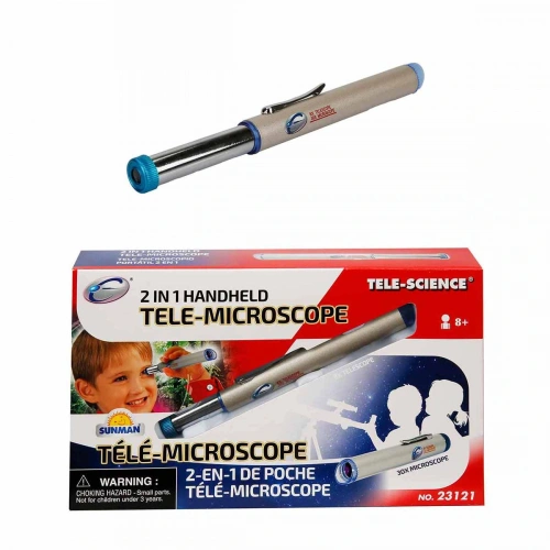 Sunman Oyuncak Bilim Kalem Tipi Tele-mikroskop Set 2 In 1 Portatif 23121