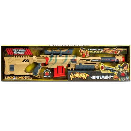 Sunman Oyuncak Huntsman-5 Sünger Atan Silah 24 Mermili Büyük