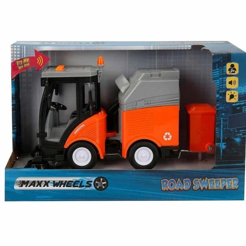 Sunman Oyuncak Sesli Ve Işıkllı Çöp Süpürme Aracı 20 Cm