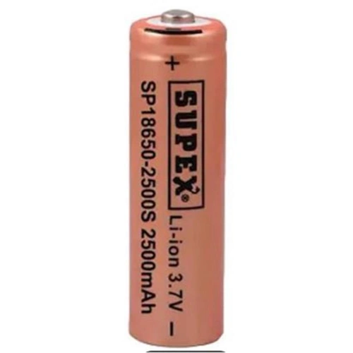 Supex 18650-2500s Şarjlı 3.7 V-2500 Mah Lityum Pil Tırnaklı