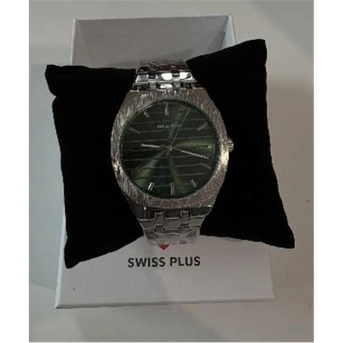 Swiss Plus Man Watch Basic Seri Model-5 St2302agp Green-silver