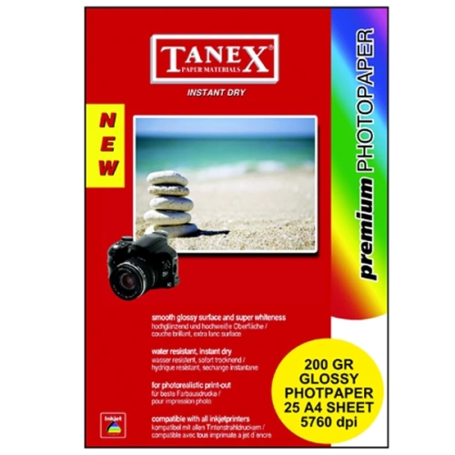 Tanex Fotoğraf Kağıdı 25 Li YP A4 200 GR
