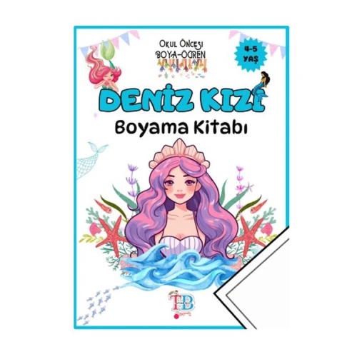 Tb Çoçuk Boyama Kitabı Deniz Kızı 40 Syf