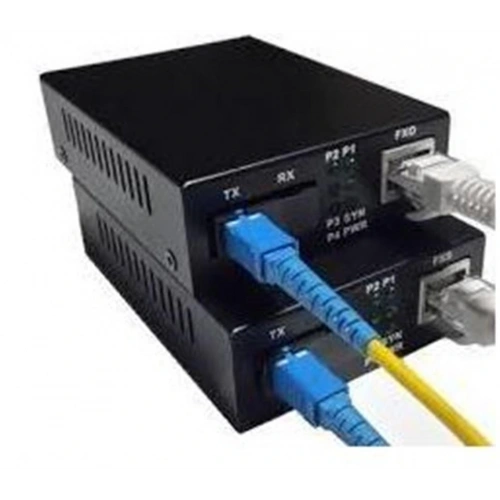 Teldata Media Converter Single Mode 10-100-1000 3 Km Only Sc-sx Tx-a-b-kıtset