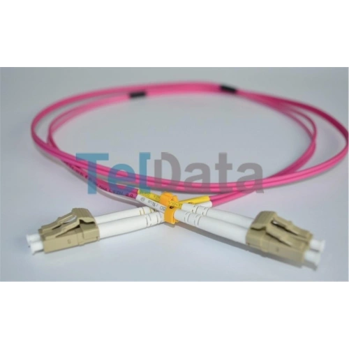 Teldata Tld-lclcom41 Lc-upc-lc-upc Mm Dx Om4 1 Metre Fıber Optık Patchcord