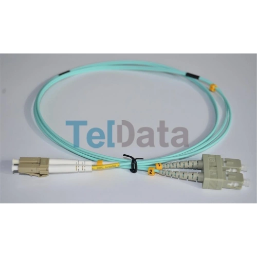 Teldata Tld-sclcom31 Sc-upc-lc-upc Mm Dx Om3 1 Metre Fıber Optık Patchcord