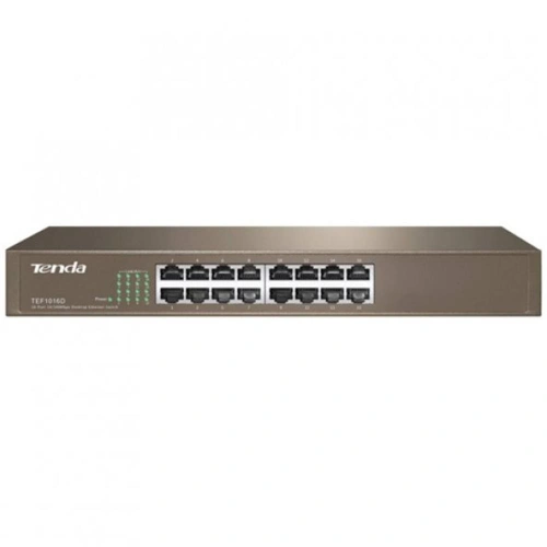 Tenda Tef1016d 16 Port 10-100 Mbps Switch Çelik Kasa Rack Mount
