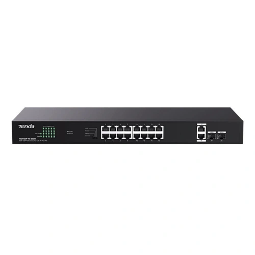 Tenda Teg1120p-16-250w 16 Port Poe+ 10-100-1000 2 Port Uplink +  2 Port Sfp Switch Çelik Kasa