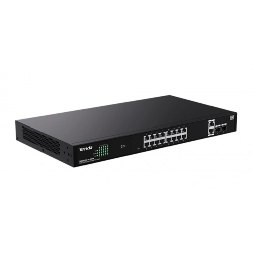 Tenda TEG2220P-16-250W 16 Port 10-100-1000 POE +2 SFP Switch Cloud Yönetilebilir Çelik Kasa Switch