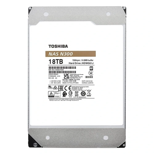 Toshiba 18tb N300 Hdwg51juzsva 7200 Rpm 512mb Sata-3 Nas Diski