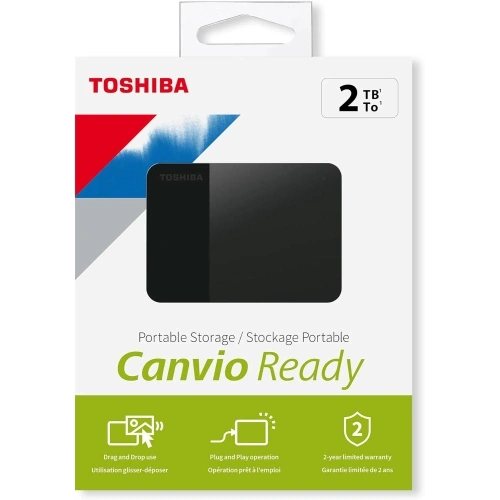 Toshıba Hdtp320ek3aa, Canvio Ready, 2tb, 2.5" Usb 3.0, Taşınabilir, Harici Hdd, (black)
