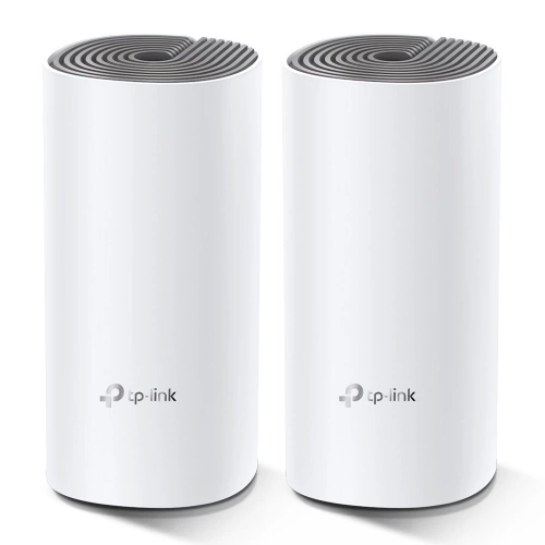 TP-LINK DECO-E4, AC1200, İkili Mesh, 1200Mbps, Dual Band, 2Port Megabit Lan, 260m2 kapsama Alanı, Router, Geniş Alan İnternet Ağı Sağlayıcısı