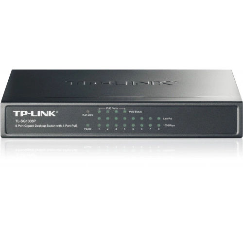Tp-link Tl-sg1008p 8 Port 4 Port Poe+ 10-100-1000 Mbps Switch  Çelik Kasa