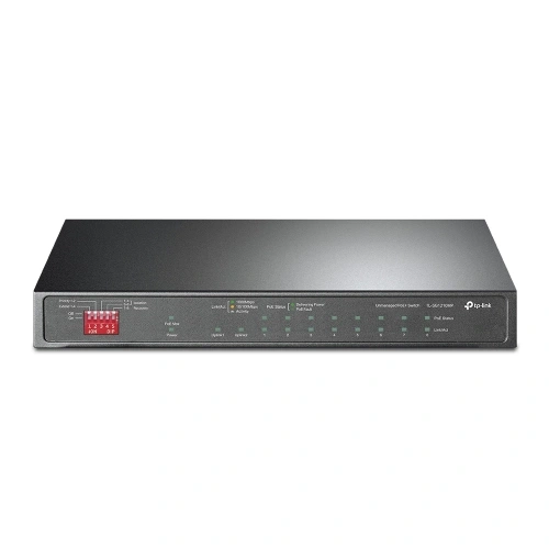 TP-LINK TL-SG1210MP, 8 Port, GigaBit, PoE 123W, 1 Port GigaBit Lan, 1 Port GigaBit SFP, Yönetilebilir, Metal Kasalı Switch