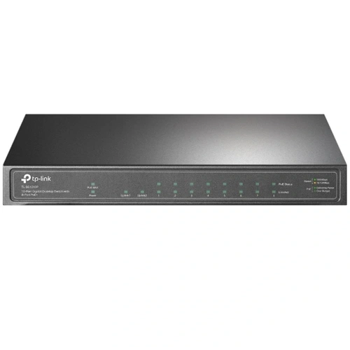Tp-link Tl-sg1210p 8 Port 10-100-1000 Poe+ Switch 1 Port Sfp Çelik Kasa Rack Mount