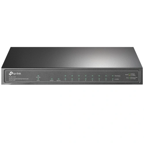 Tp-lınk Tl-sg1210p, 8 Port, Gigabit, Poe 63w, 1 Port Sfp, Yönetilemez, Masaüstü Switch