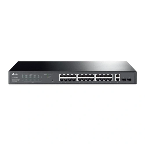 Tp-link Tl-sg1428pe 24 Port 10-100-1000 Poe+ Switch 2 Port Sfp Çelik Kasa Rack Mount