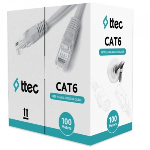 Ttec Kbl-cat6-23cca-ın100g İç Mekan Pvc Gri 100 Metre Kablo