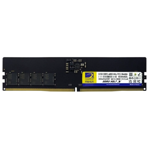 TwinMOS TMD532GB4800U40, 32GB, DDR5, 4800MHz,  CL40, 1.1V Desktop Ram