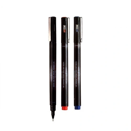 Uni-Ball Çizim Kalemi Akrilik Uçlu Fine Line Pin 0.3 MM Mavi PIN 03-200