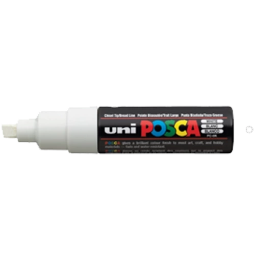 Uni-Ball Markör Boyama Posca Su Bazlı Poster 8.0 MM Beyaz PC-8K