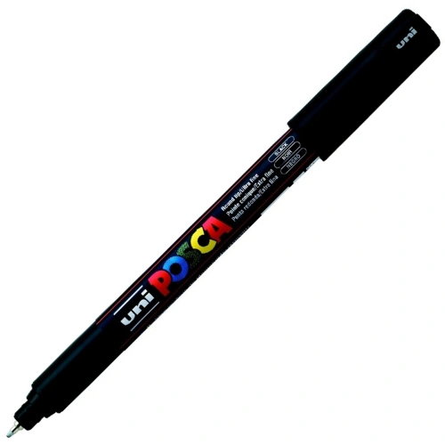 Uni-ball Markör Posca 0.7 Mm Su Bazlı Poster Siyah Pc-1mr