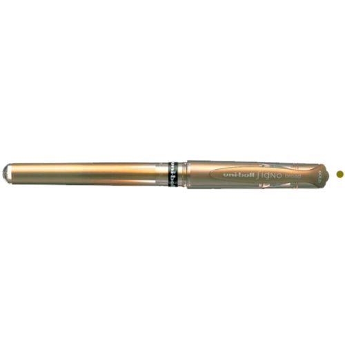 Uni-Ball Roller Kalem Signo Broad Jel Bilye Uç Davetiye 1.0 MM Altın UM-153