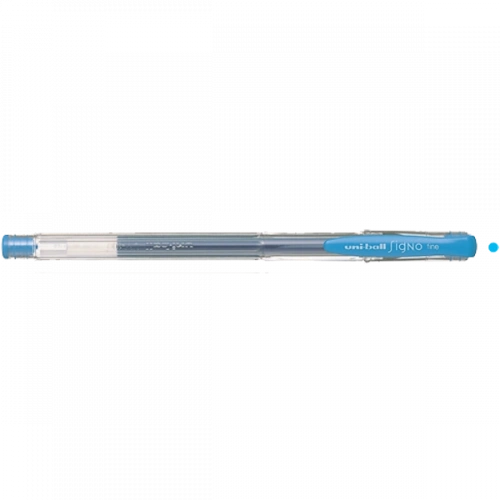 Uni-ball Roller Kalem Signo Fine Jel Bilye Uç 0.7 Mm Açık Mavi Um-100