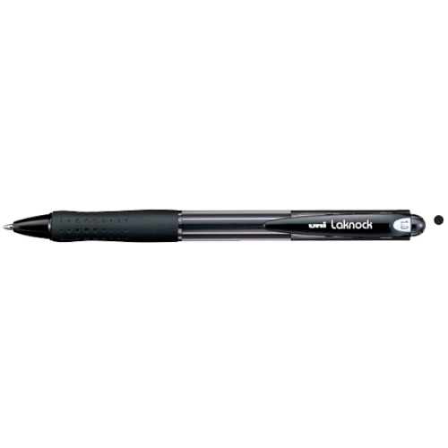 Uni-Ball Tükenmez Kalem Laknock Medium 1.0 MM Mekanik Bilye Uç Siyah SN-100