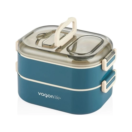 Vagonlife Beslenme Kutusu Lunch Box Paslanmaz Çelik 1000 ML XC-7081