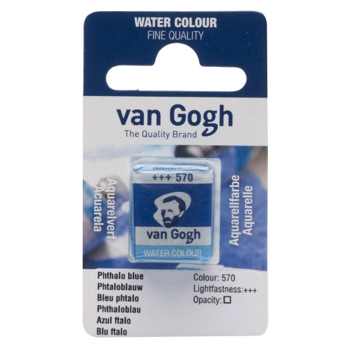 Van Gogh Watercolour Pan Phthalo Blue (primary) 570