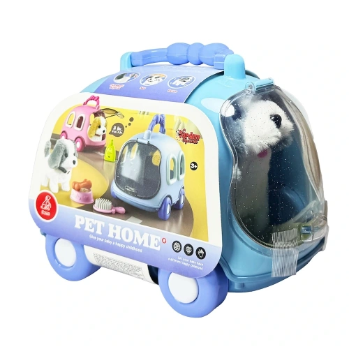 Vardem Oyuncak Taşıma Çantalı Sesli Hareketli Köpek Ve Arabalı Köpek Evi Vrd-jnd-6802